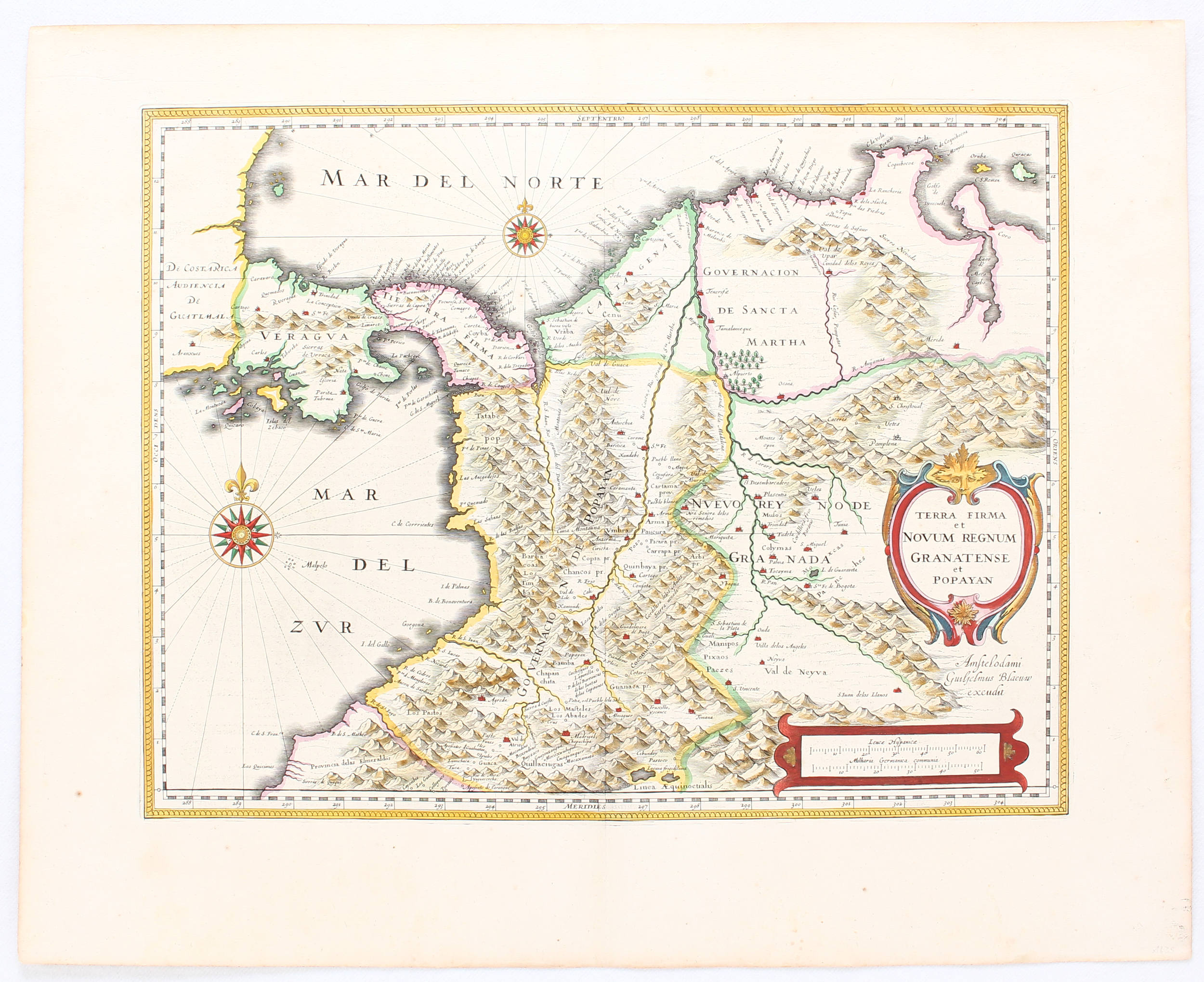 Kolumbien + Paraguay / 2 Bll. Blaeu