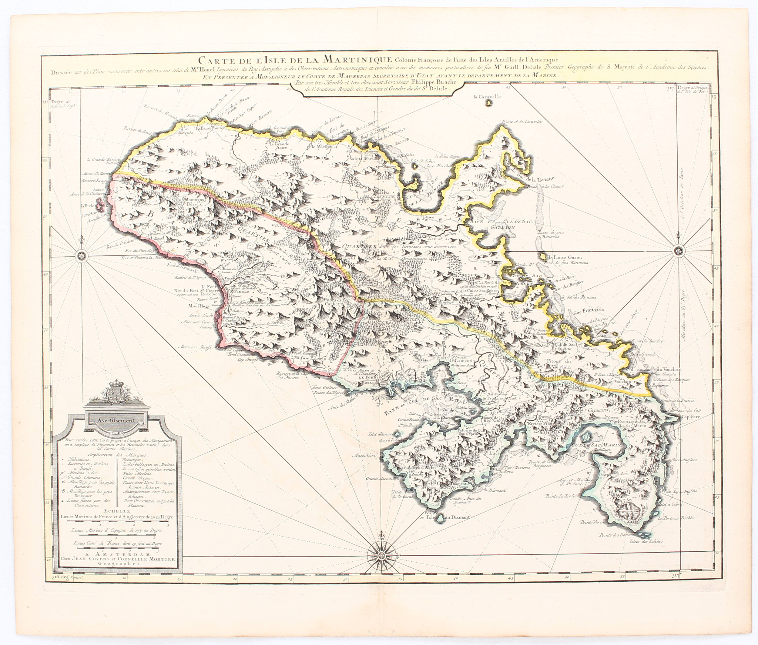 Martinique. Delisle-Buache-Covens & Mortier