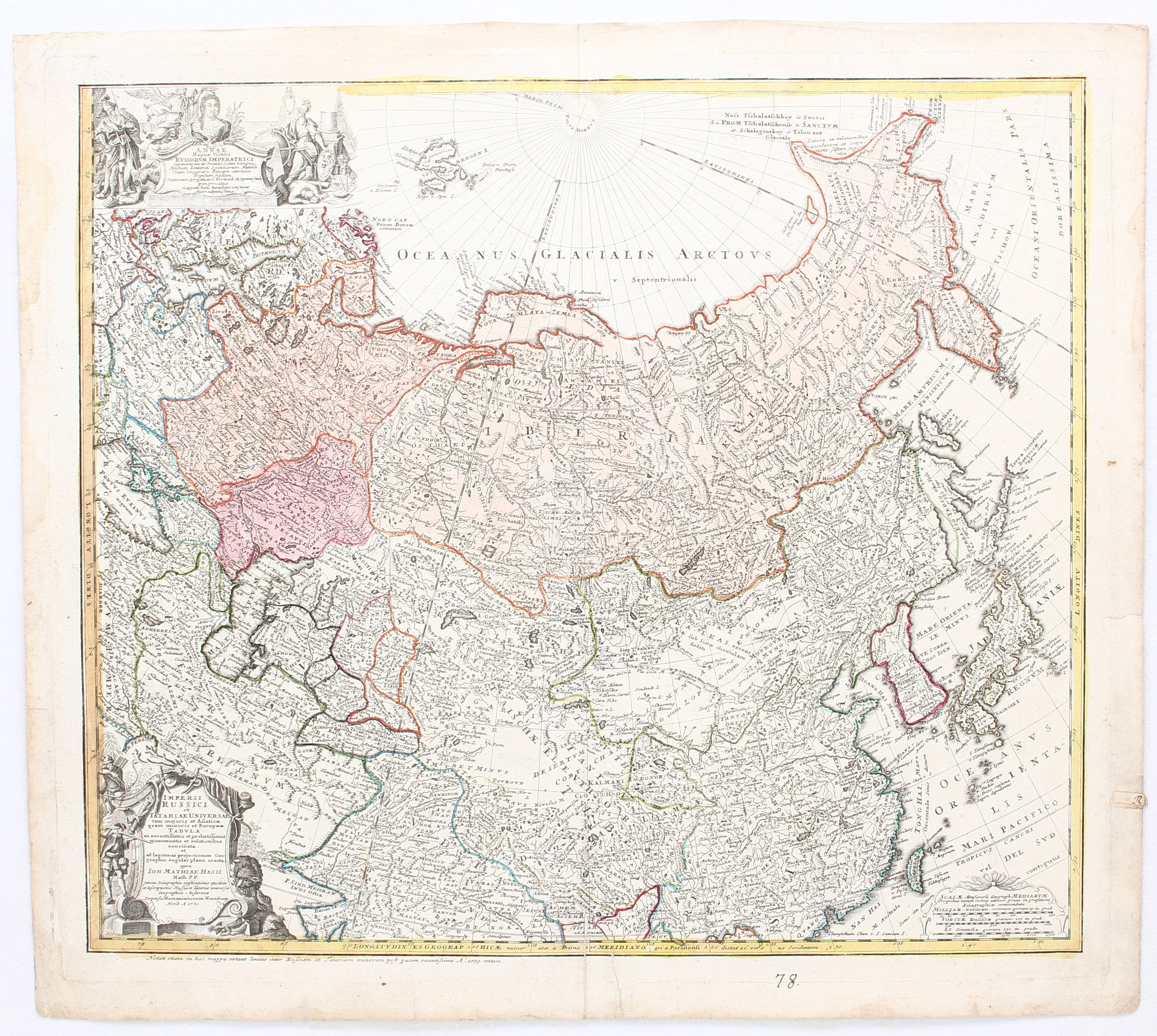 Russland. 6 Bll. Homann E., Robert u. Sanson