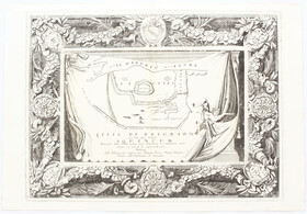 Belgrad. Plan mit Bordüre. Coronelli