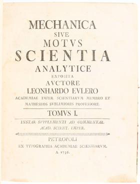 Euler, Mechanica. 2 Bde.