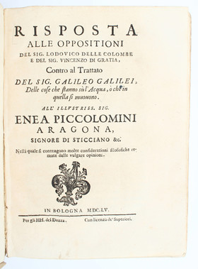 Galilei, Risposta alle oppositioni