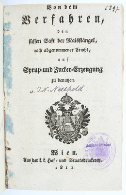 Neuhold, Syrup- und Zuckererzeugung