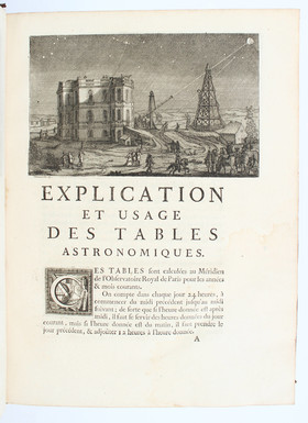 Cassini, Éléments d'astronomie + Tables astronomiques. 2 Bde.