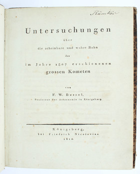 Bessel, Über die Bahn des im Jahre 1807...