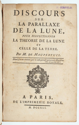 Maupertuis, Discours sur la parallaxe de la lune