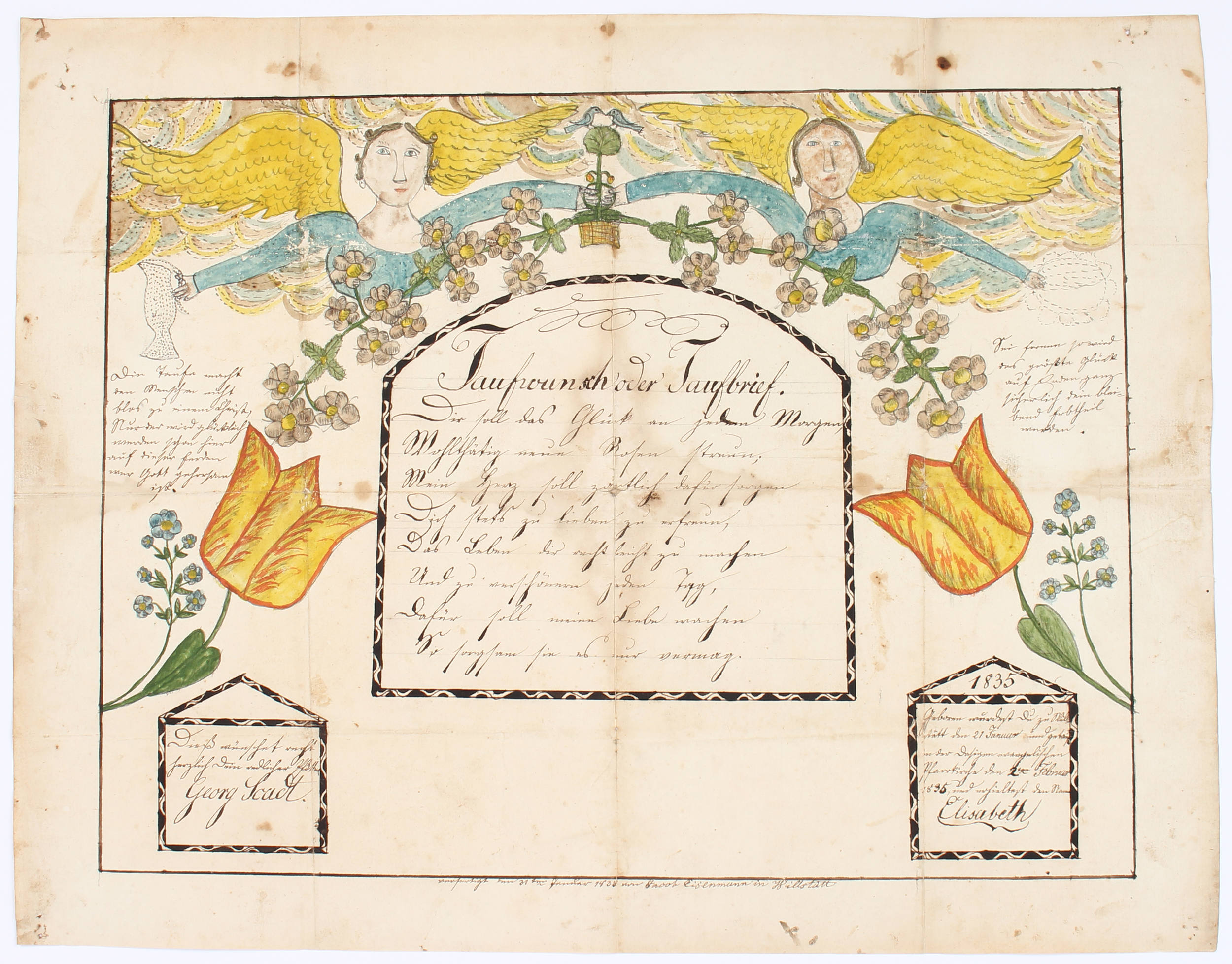 Taufbriefe Deutschland. Ca. 50 Bll.
