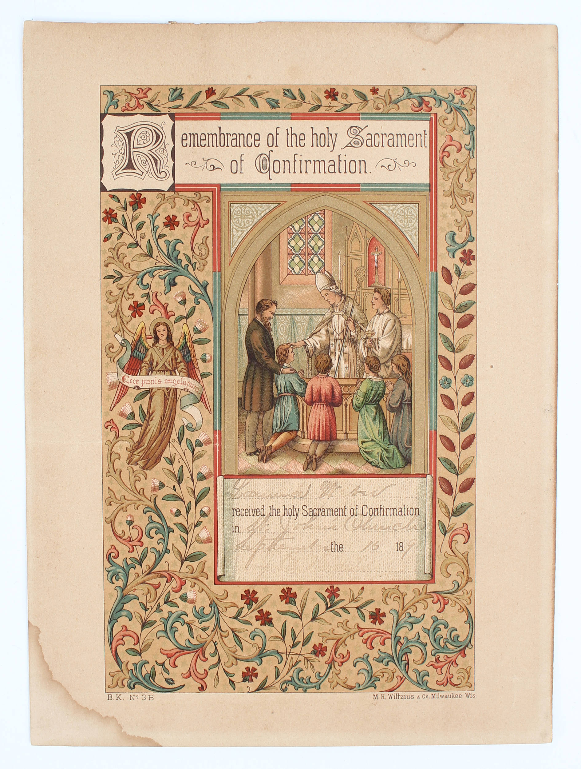 Konfirmationsscheine / 39  Bll. u. 1 Büchlein