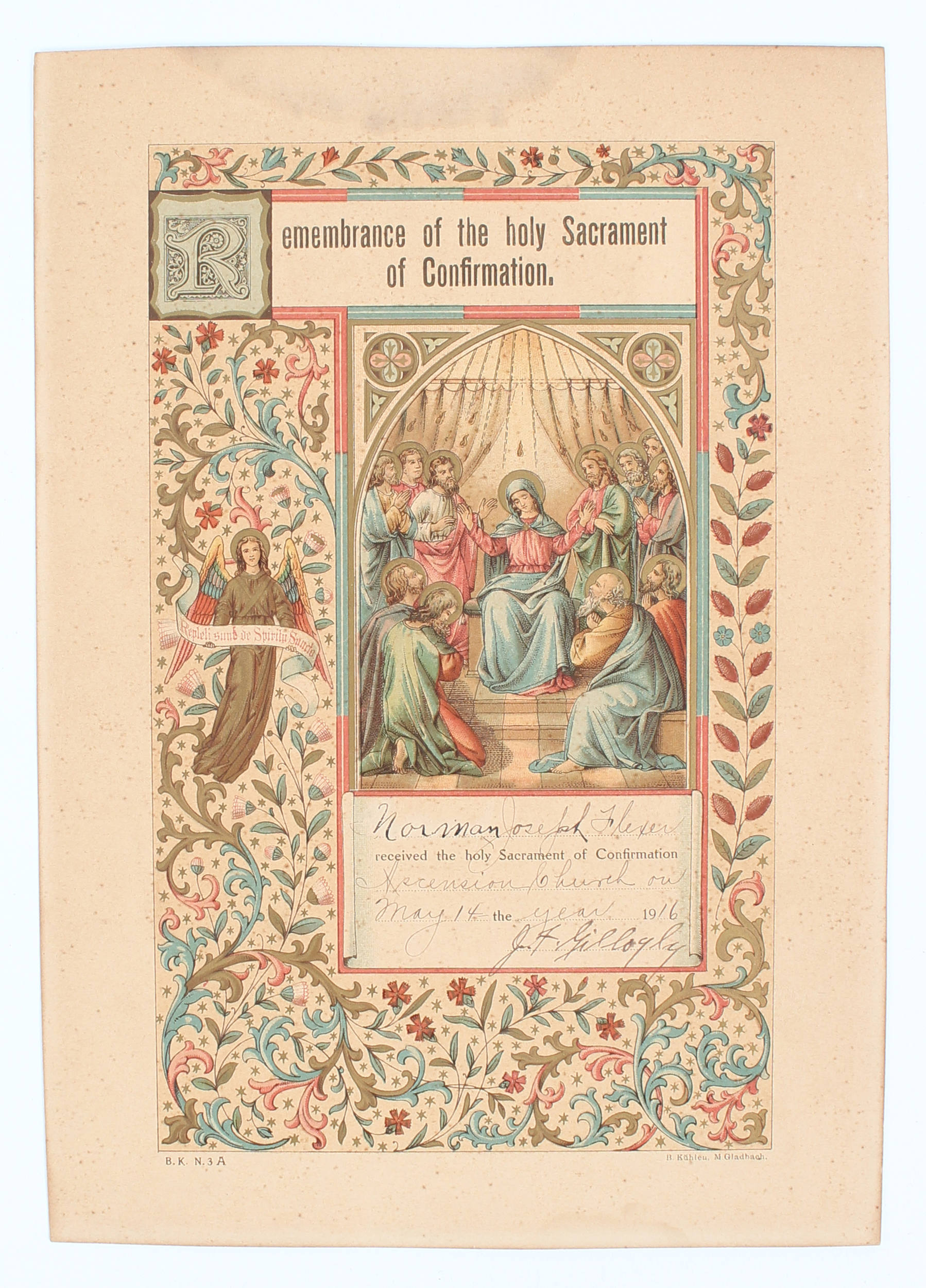 Konfirmationsscheine / 39  Bll. u. 1 Büchlein