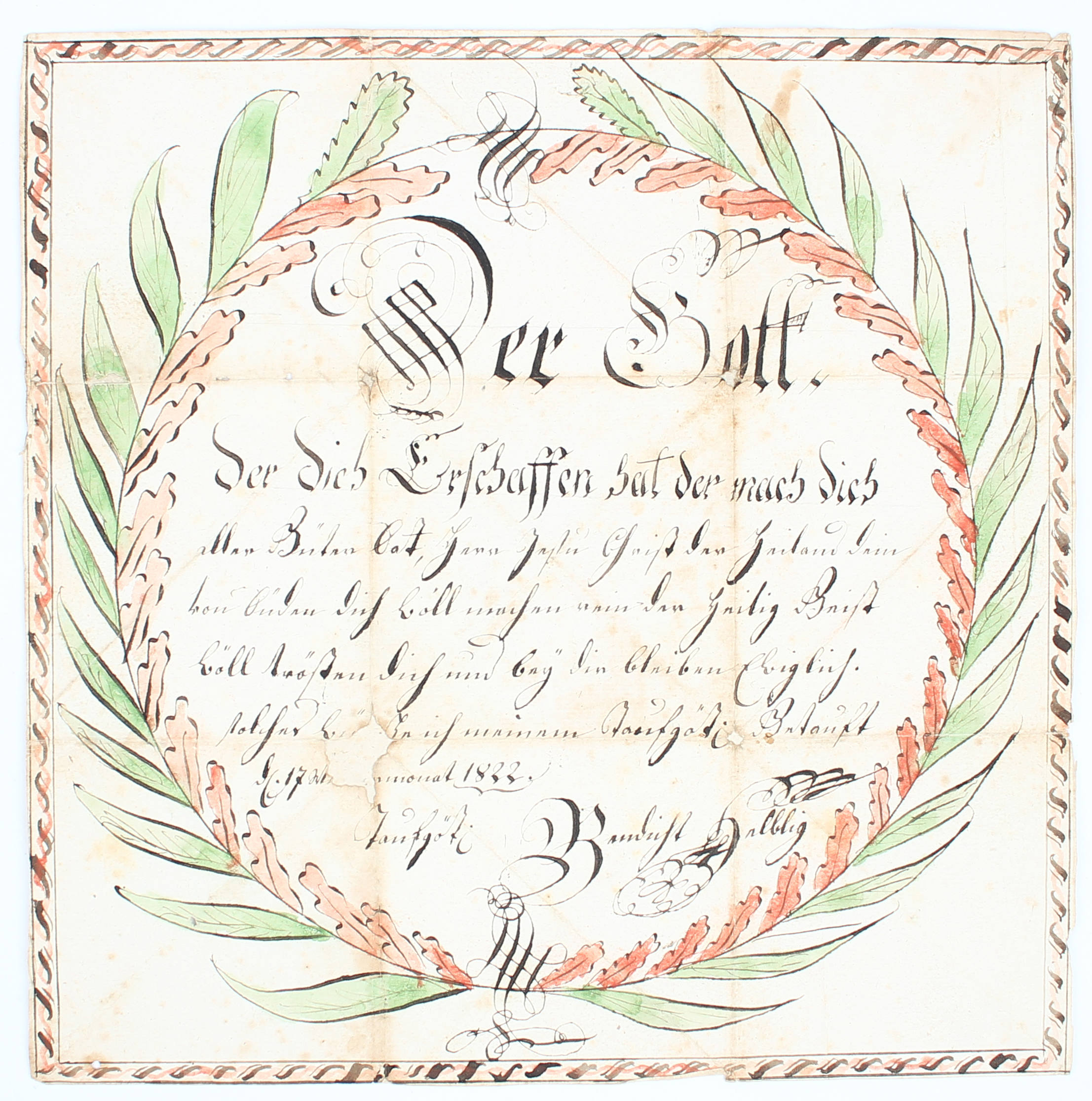 Taufbriefe Schweiz / Über 50.Bll.