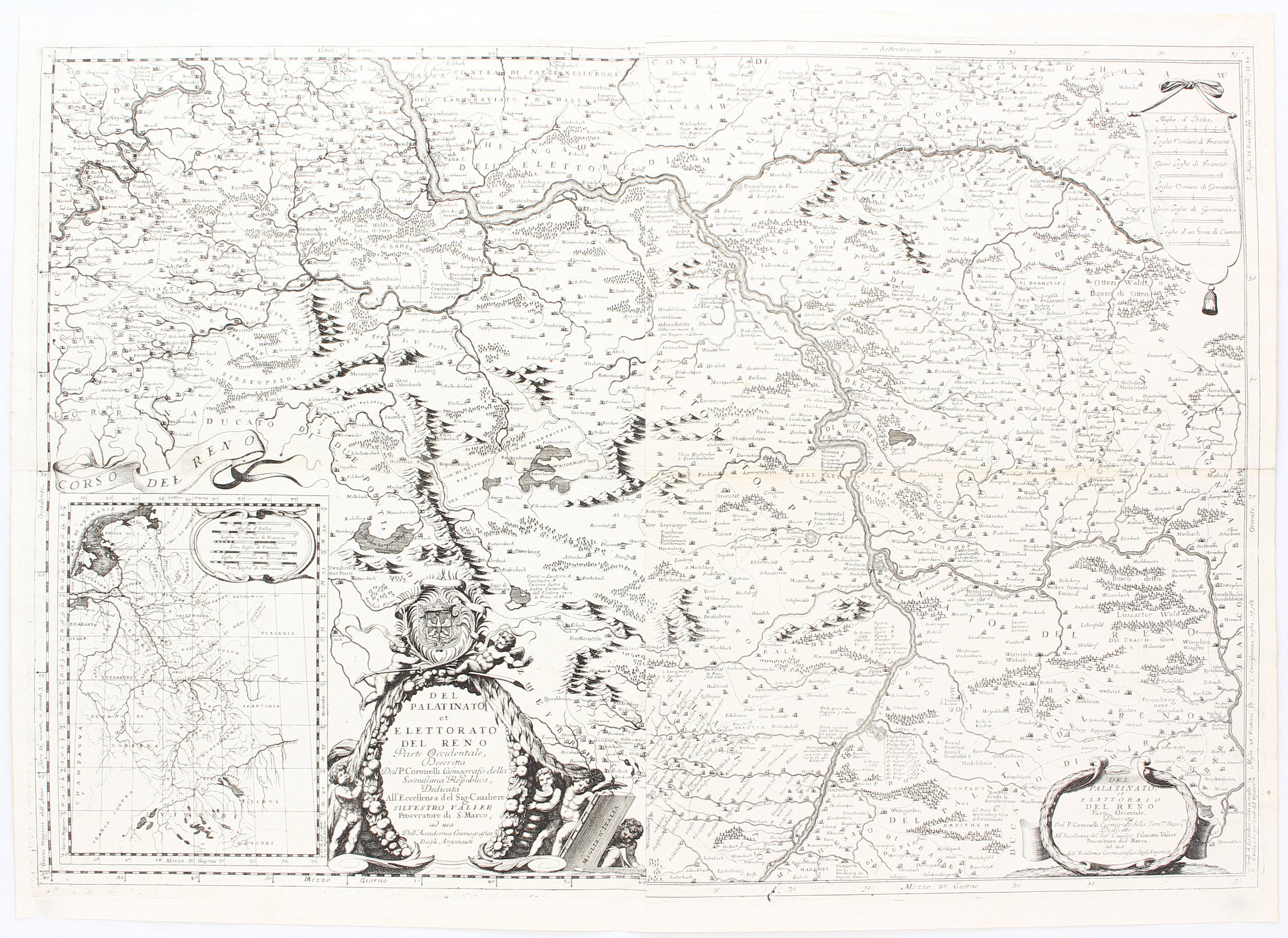 Pfalz. Coronelli / 3 Bll.