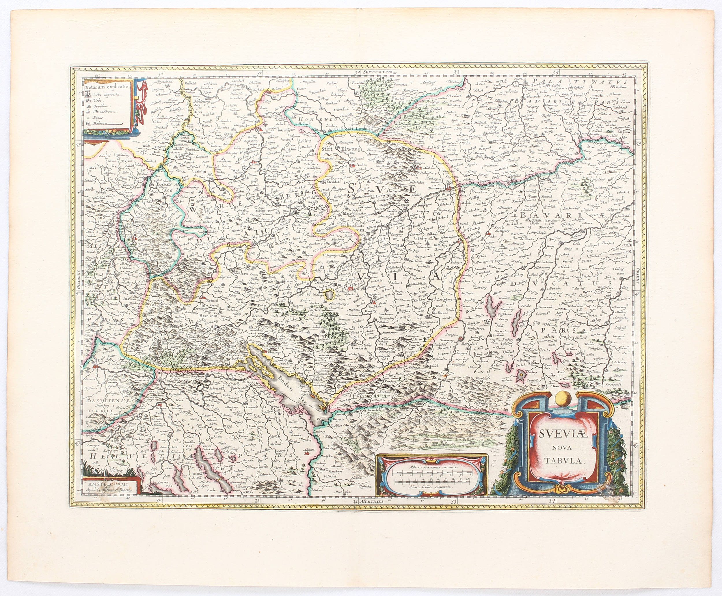 Schwaben. W. Blaeu / 3 Bll.