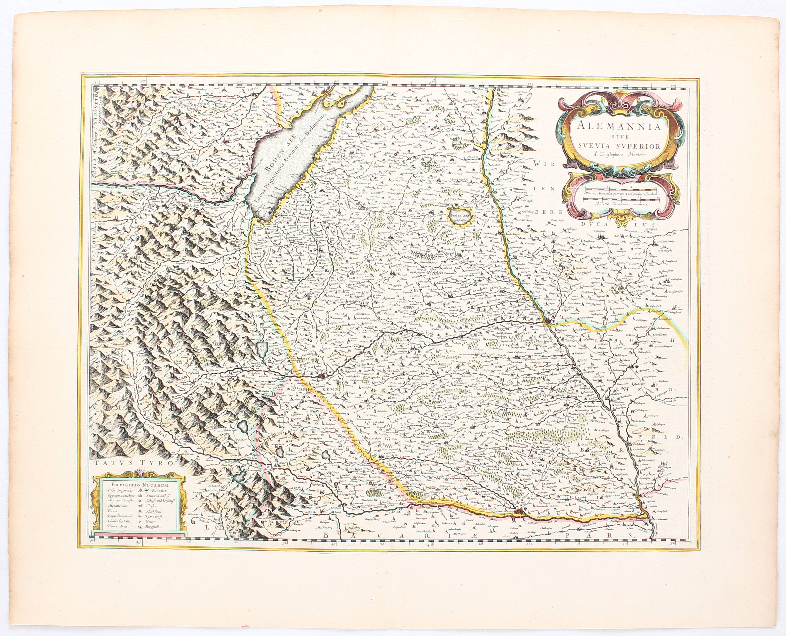 Schwaben. W. Blaeu / 3 Bll.