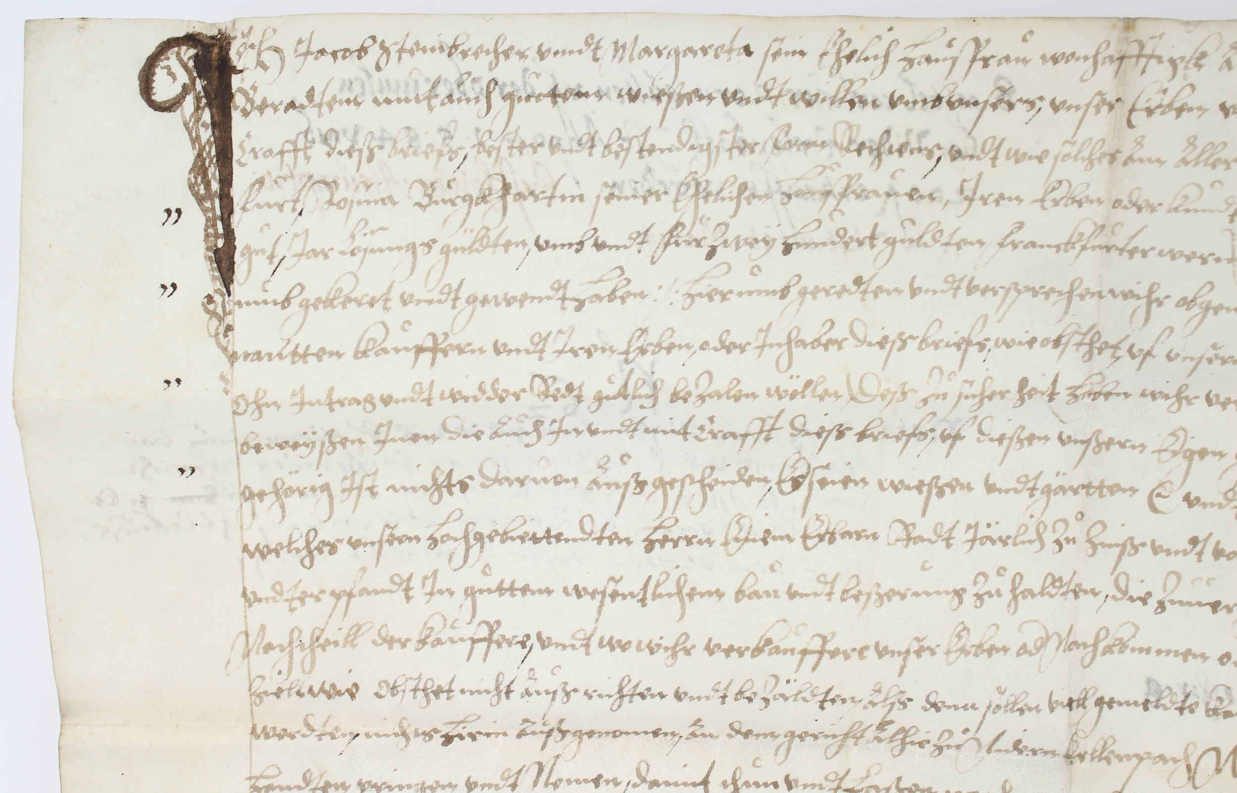 Urkunde zur Obermühle in Nieder-Erlenbach