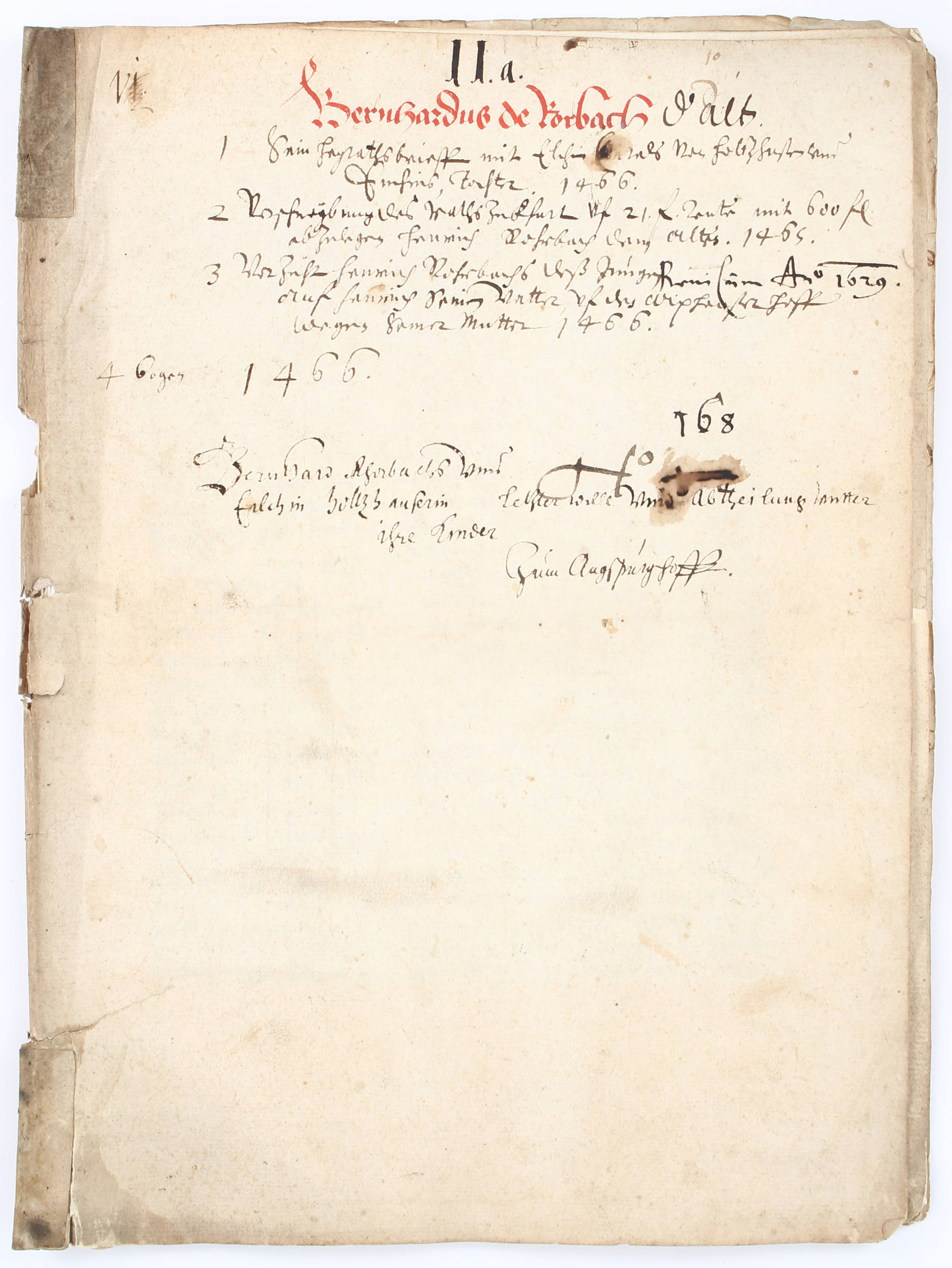 (Rorbach u.a.), Handschrift. Ca. 1480ff.