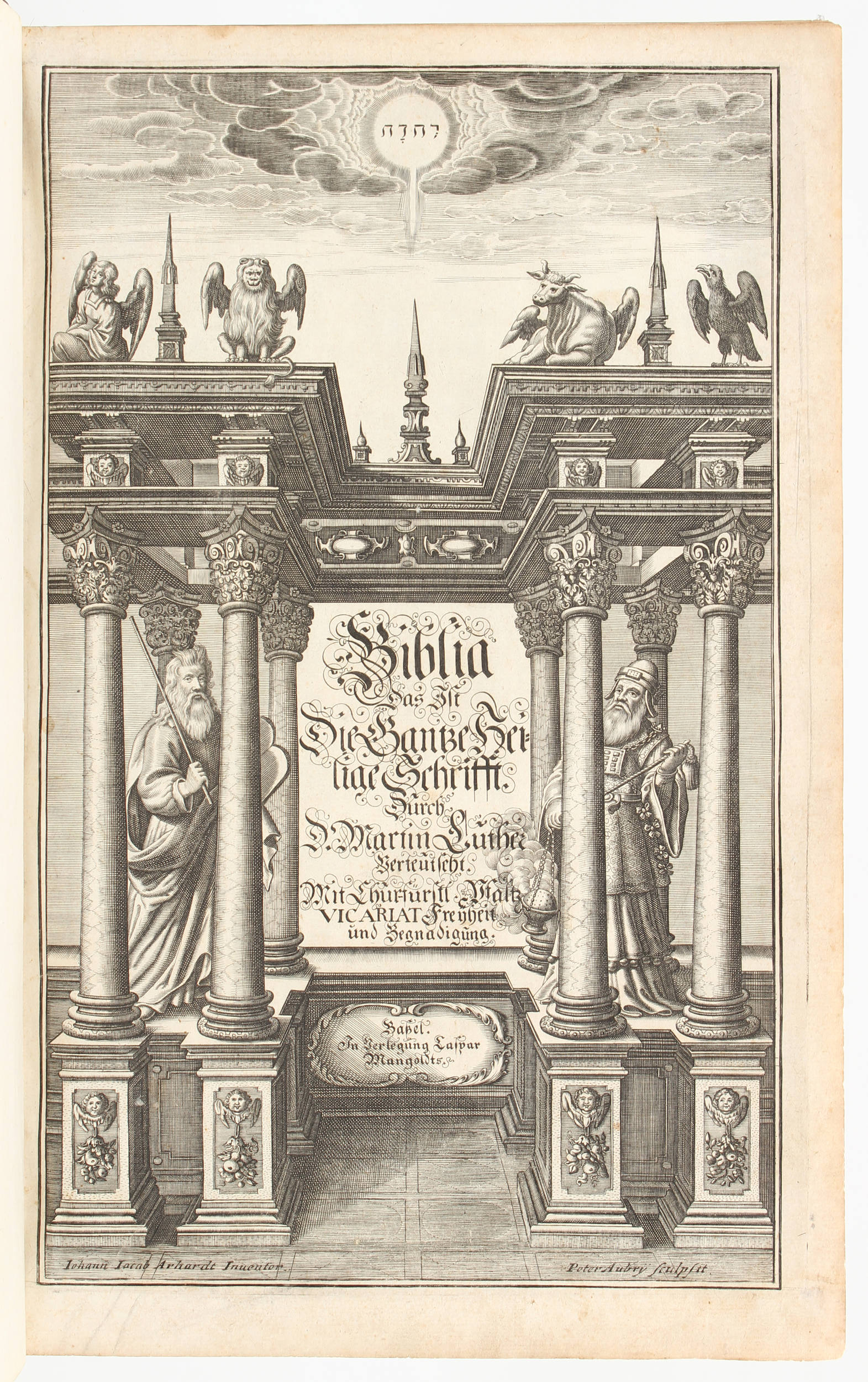 Biblia germanica. Basel 1665. 3 Bde.