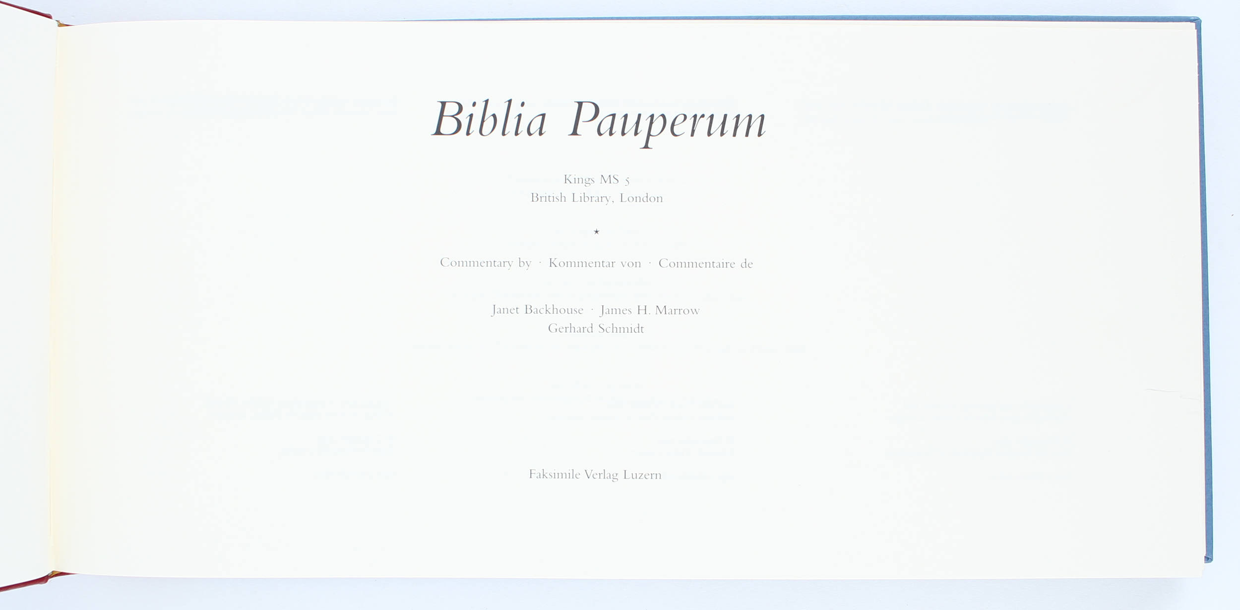 Biblia Pauperum. Faks. 2 Bde.