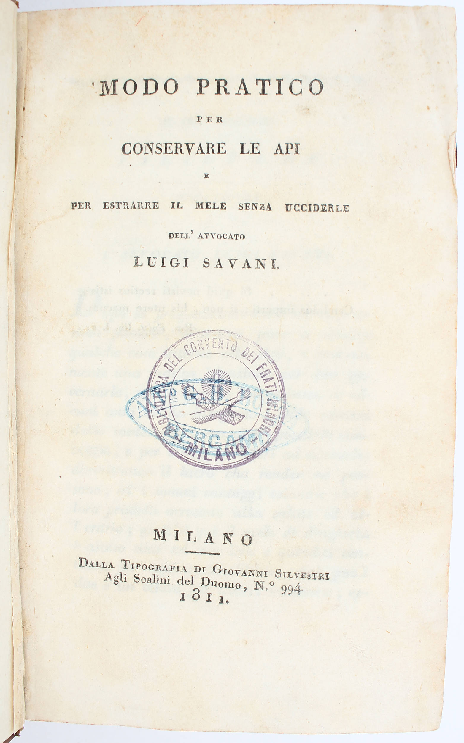 Savani, Conservare le api