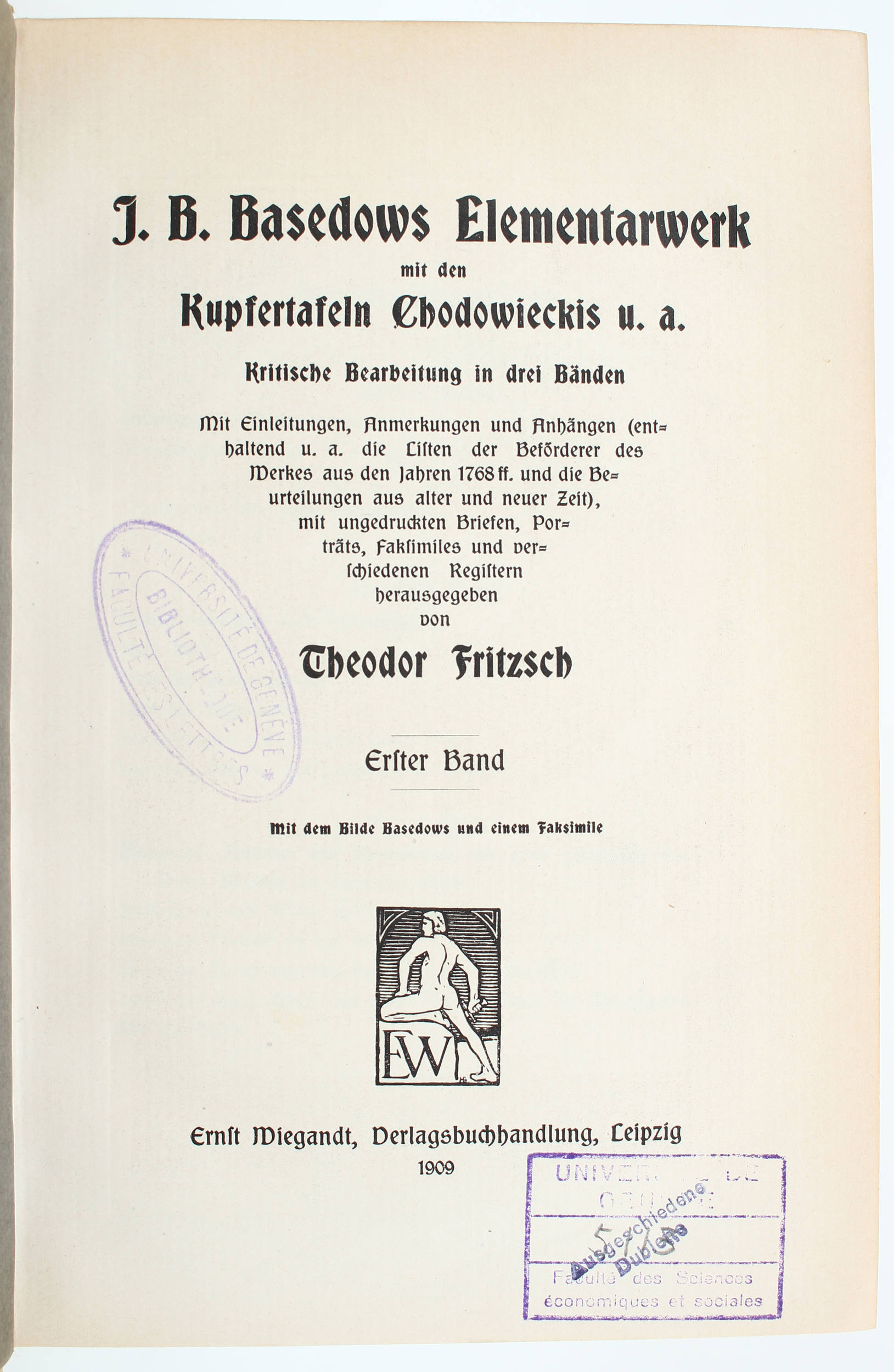 Basedow, Elementarwerk. 1909 / 7 Bde.