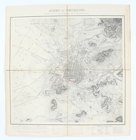 (Curtius/Kaupert), Karten von Attika. Lwd.-Schuber
