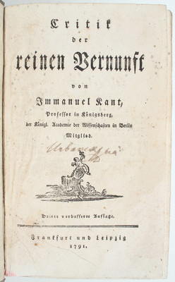 Kant, Reine Vernunft / 2 Bde.