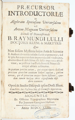 (Salzinger), Praecursor introductoriae