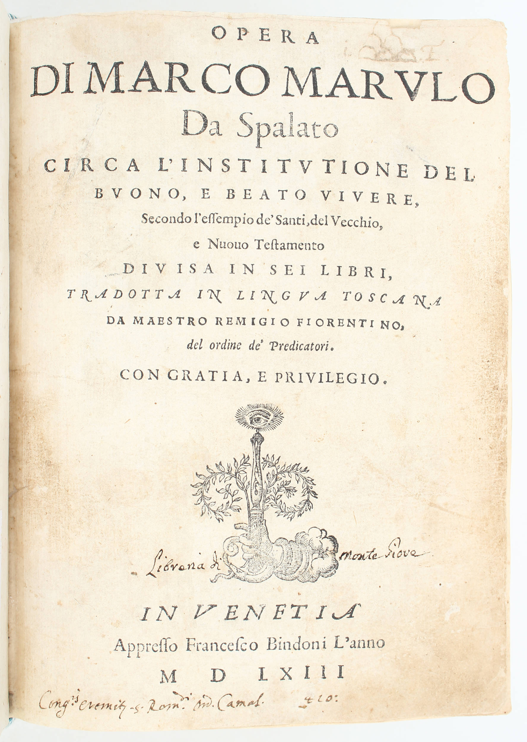 Marulic, Opera