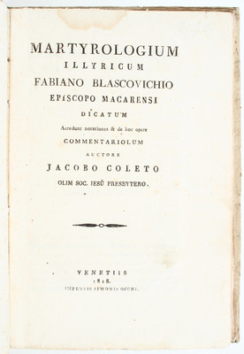 Coleti, Martyrologium