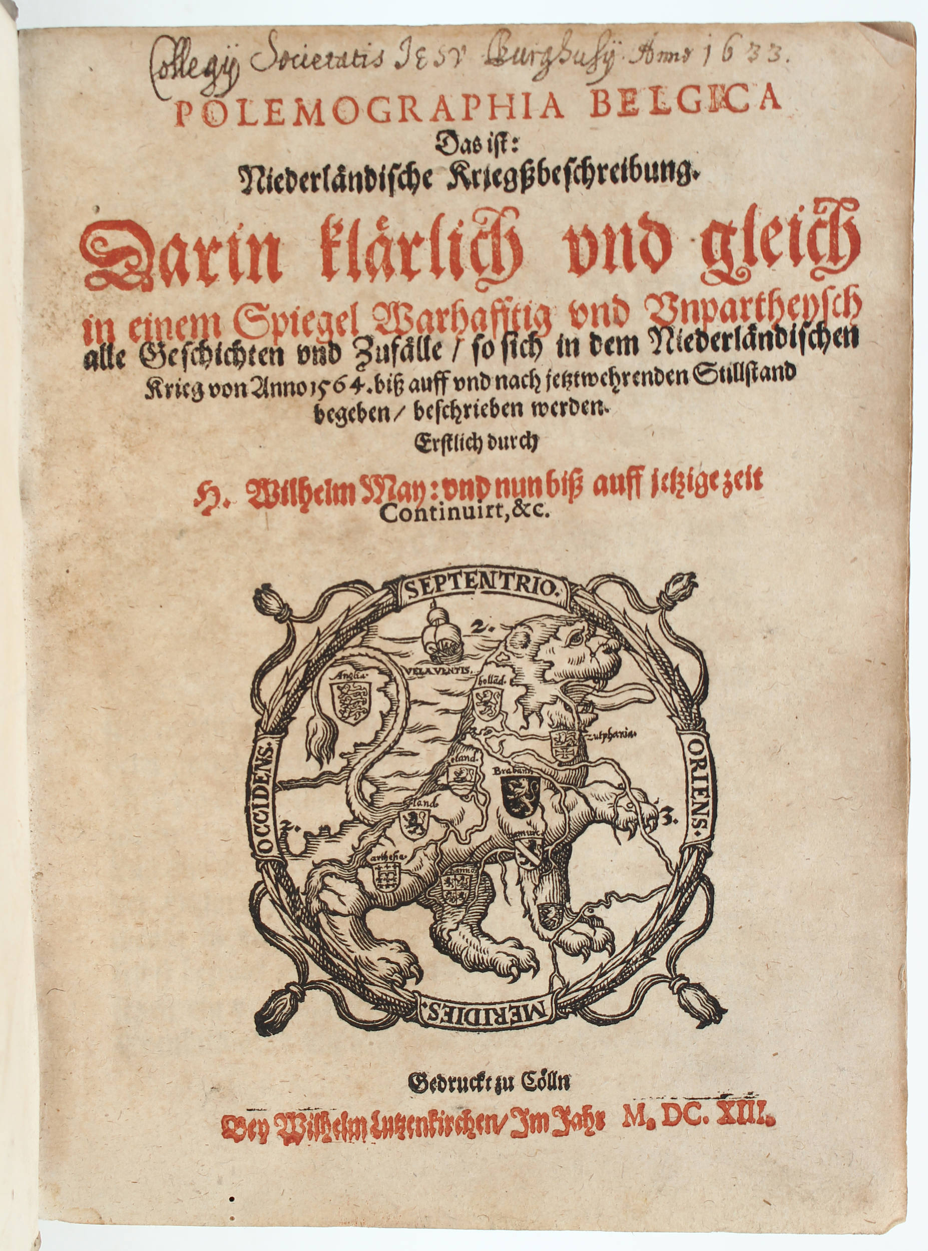 Maius, Polemographia Belgica