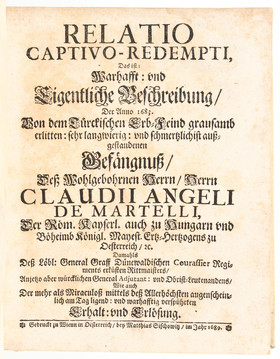 Martelli, Relatio captivo-redempti + Vorband