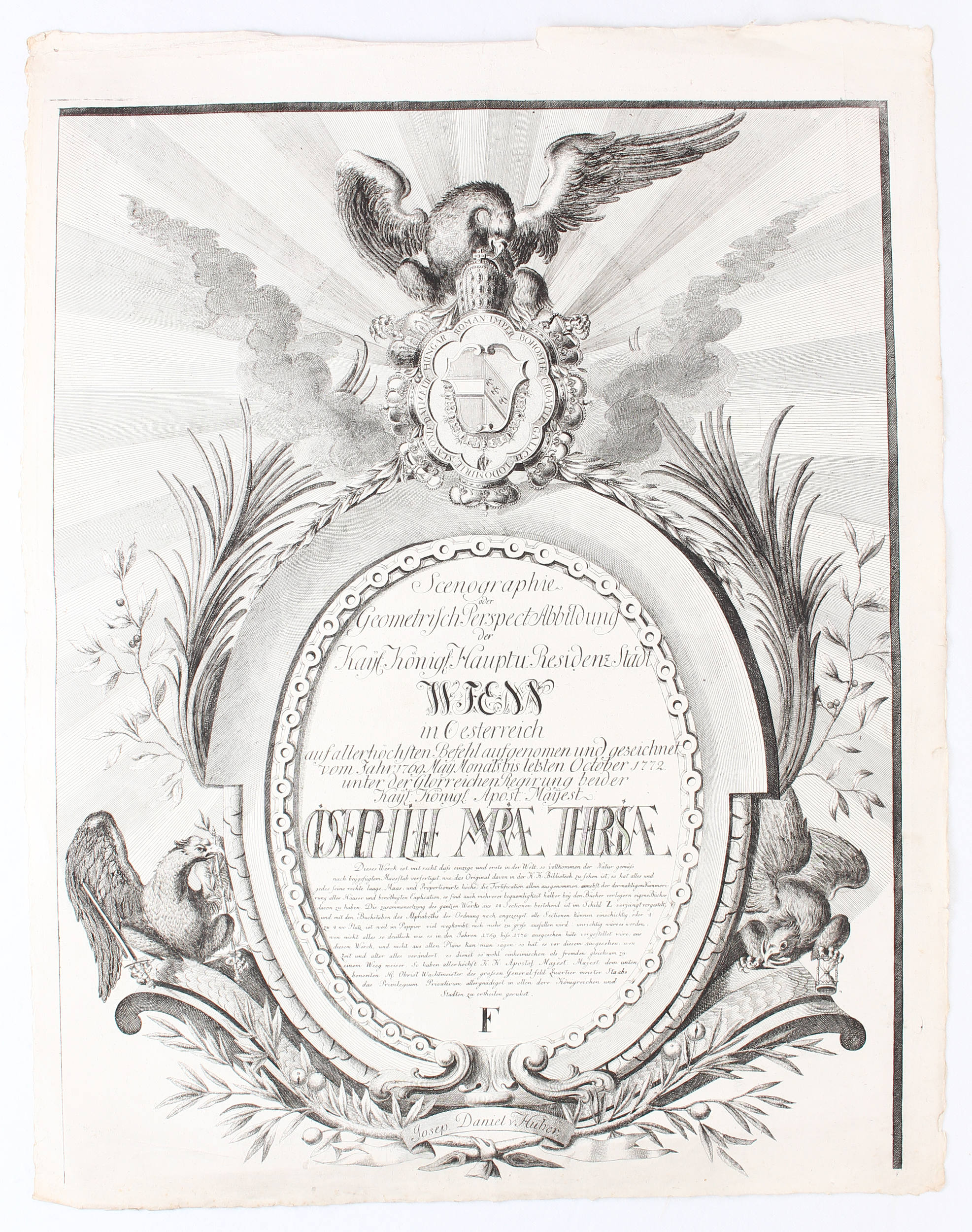 Wien. Plan in 24 Bll. Huber