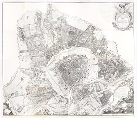 Wien. Plan in 24 Bll. Huber