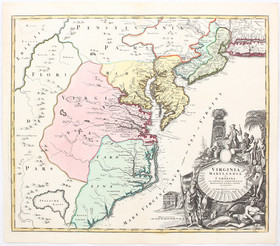 Virginia, Maryland u. Carolina. Homann