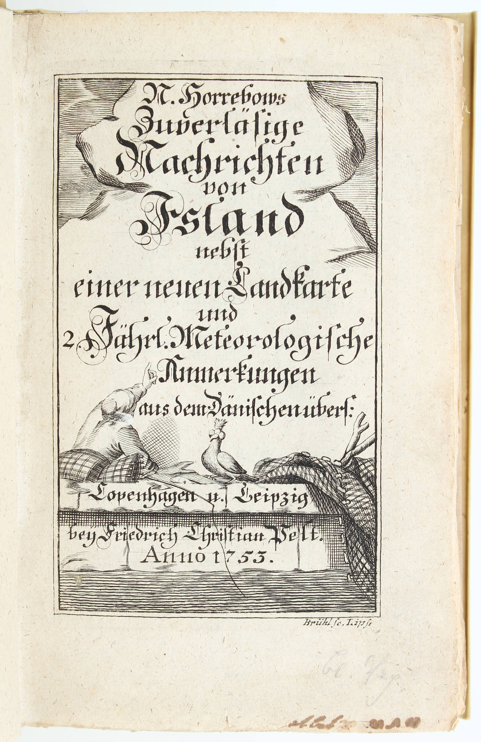 Horrebow, Nachrichten von Island