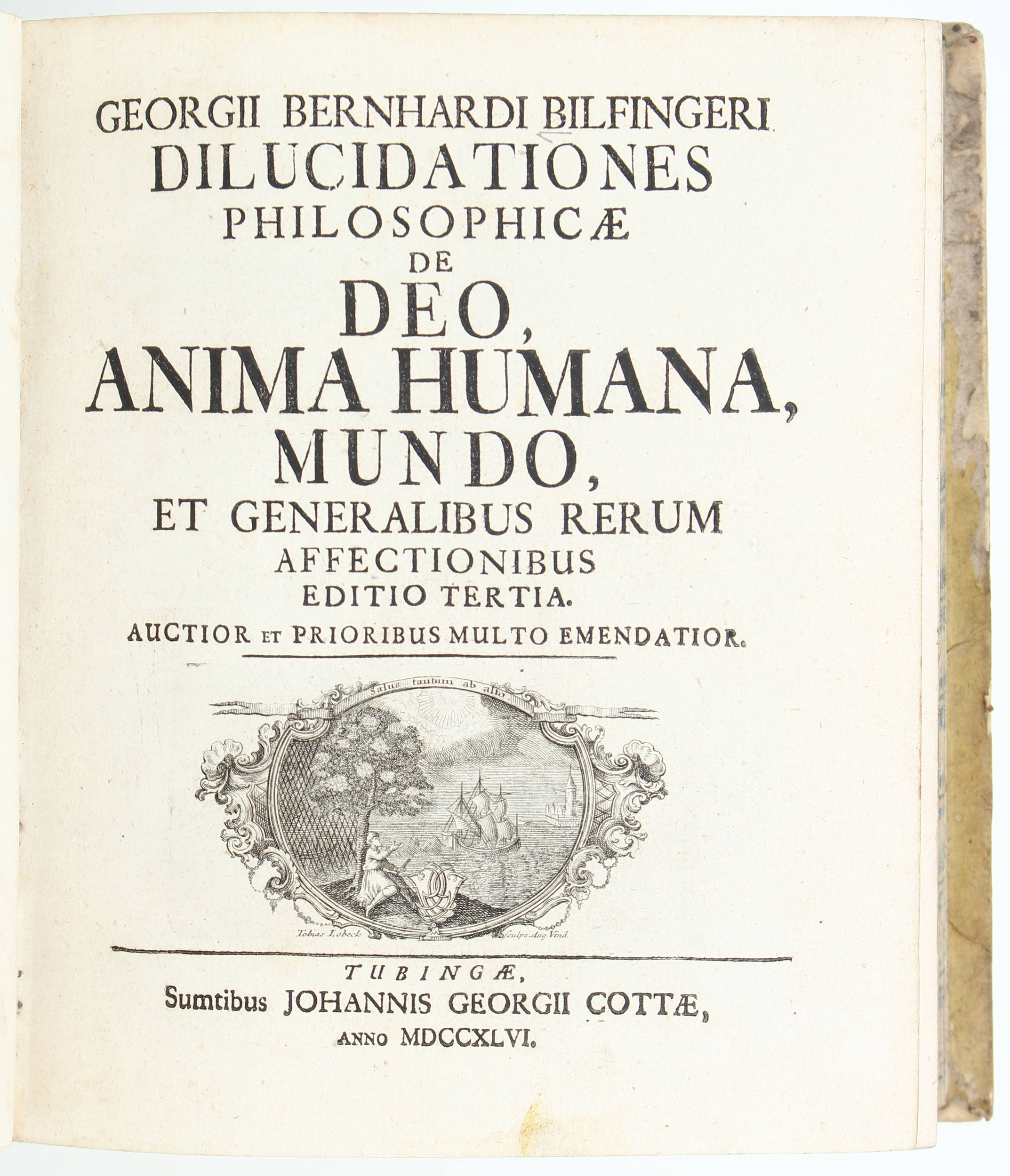 Bilfinger, Dilucidationes philosophicae