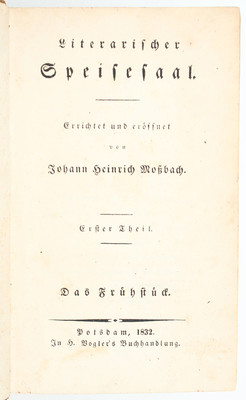 Moßbach, Literarischer Speisesaal