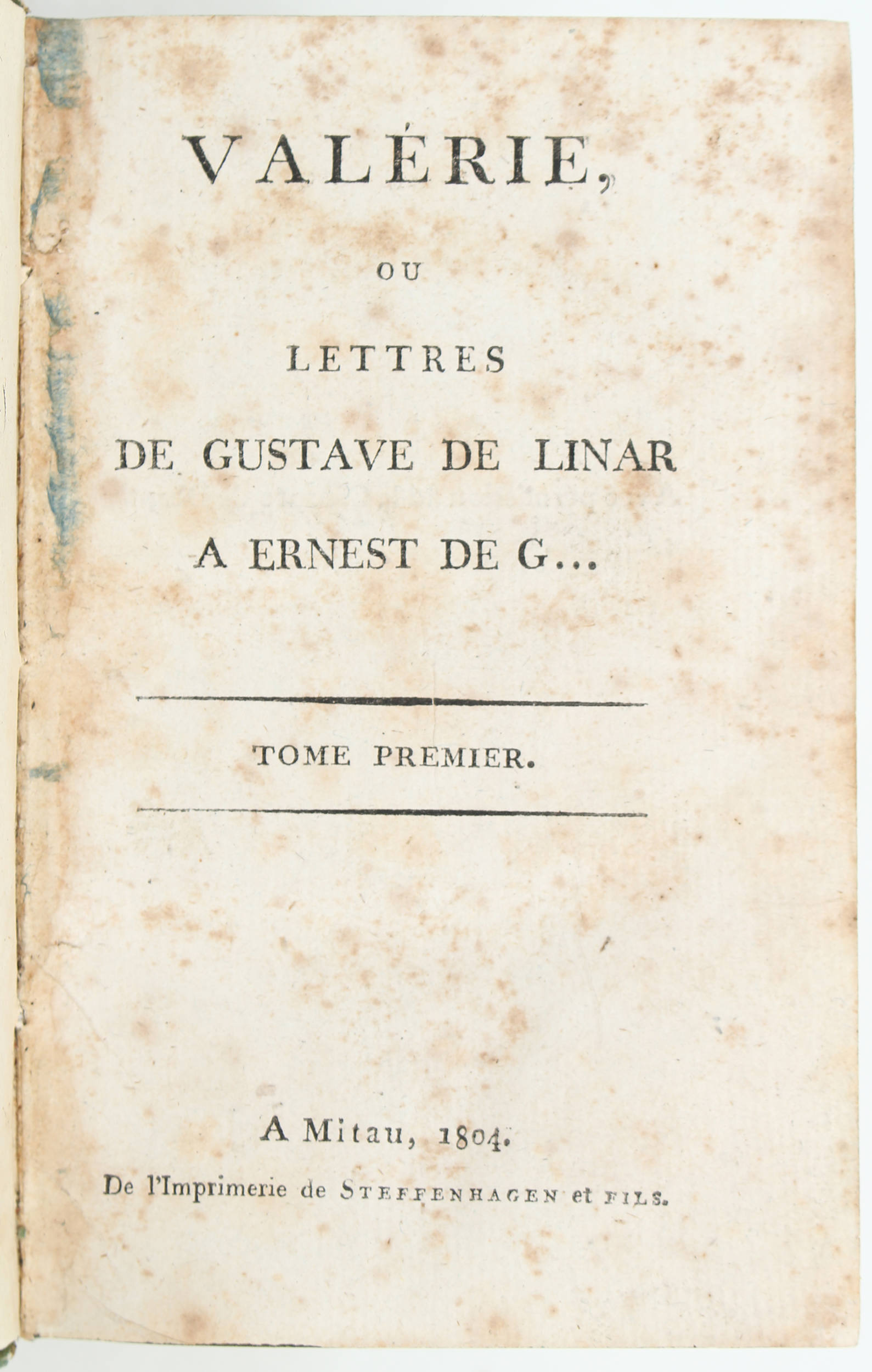 (Krüdener), Valérie