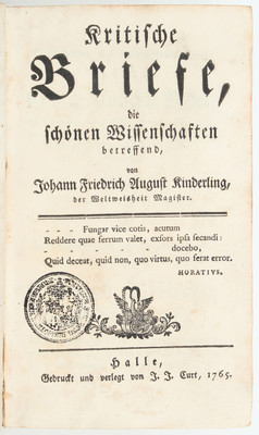 Kinderling, Kritische Briefe