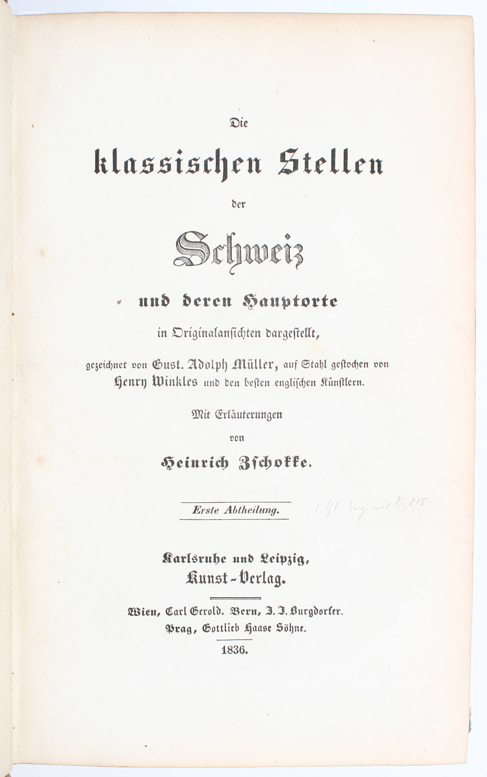 Zschokke, Schweiz