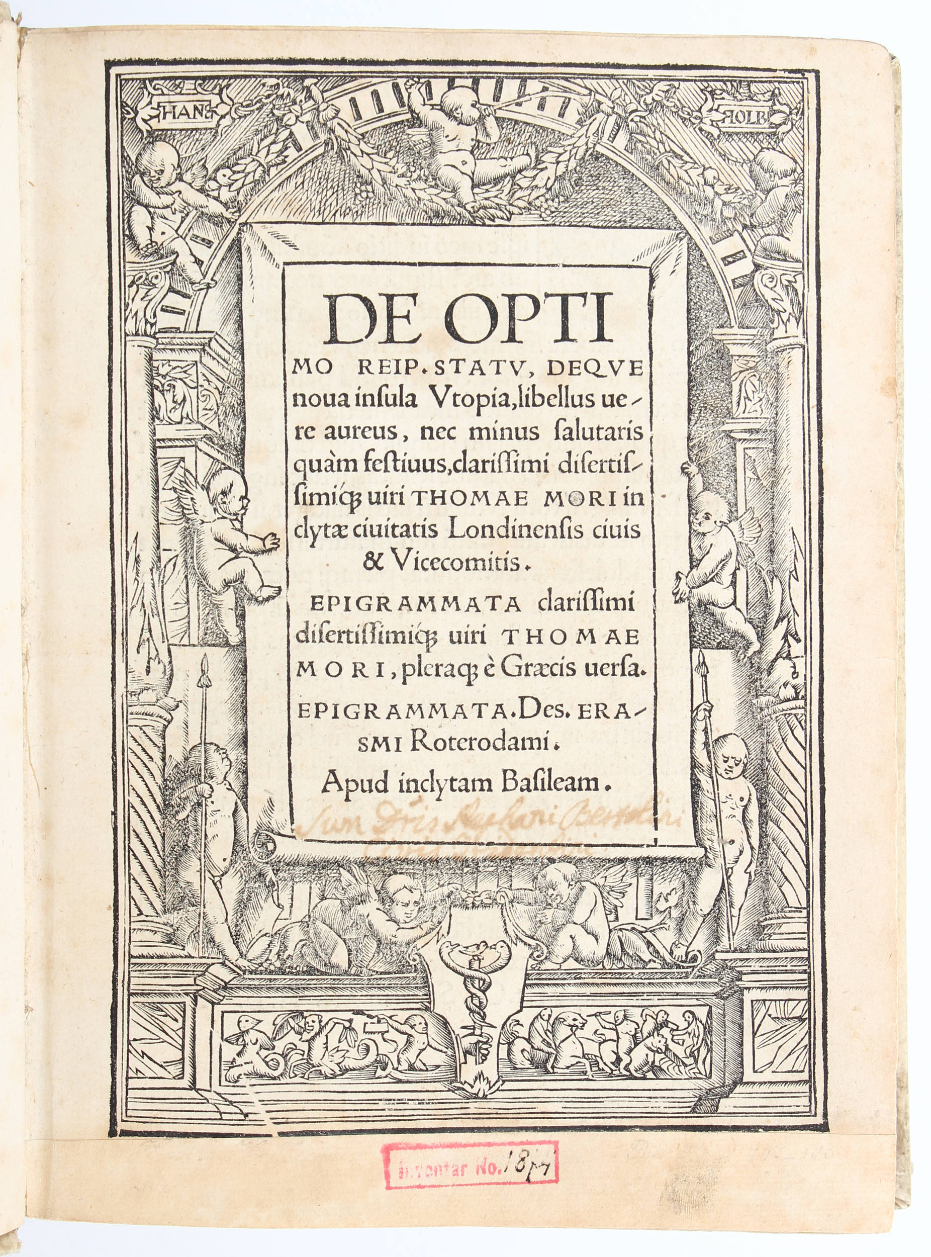 Morus, Insula Utopia