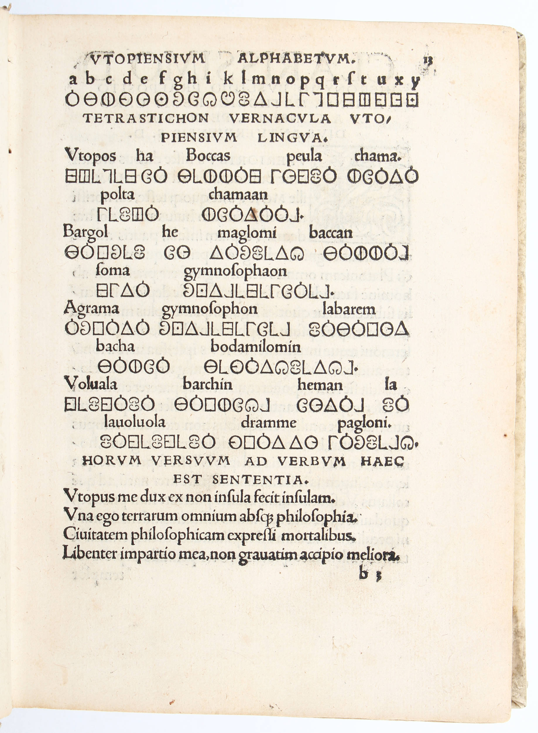 Morus, Insula Utopia