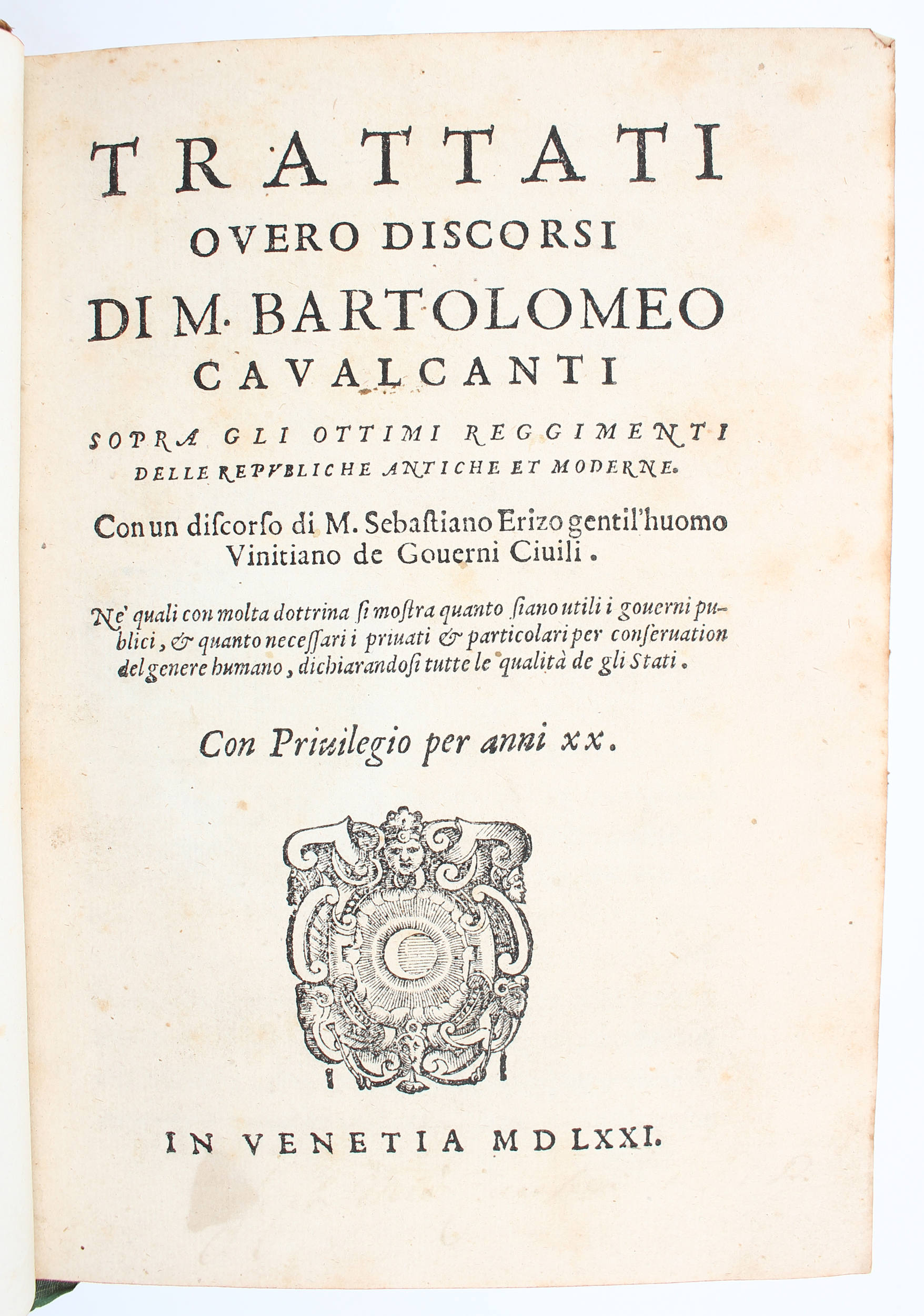 Cavalcanti, Trattati