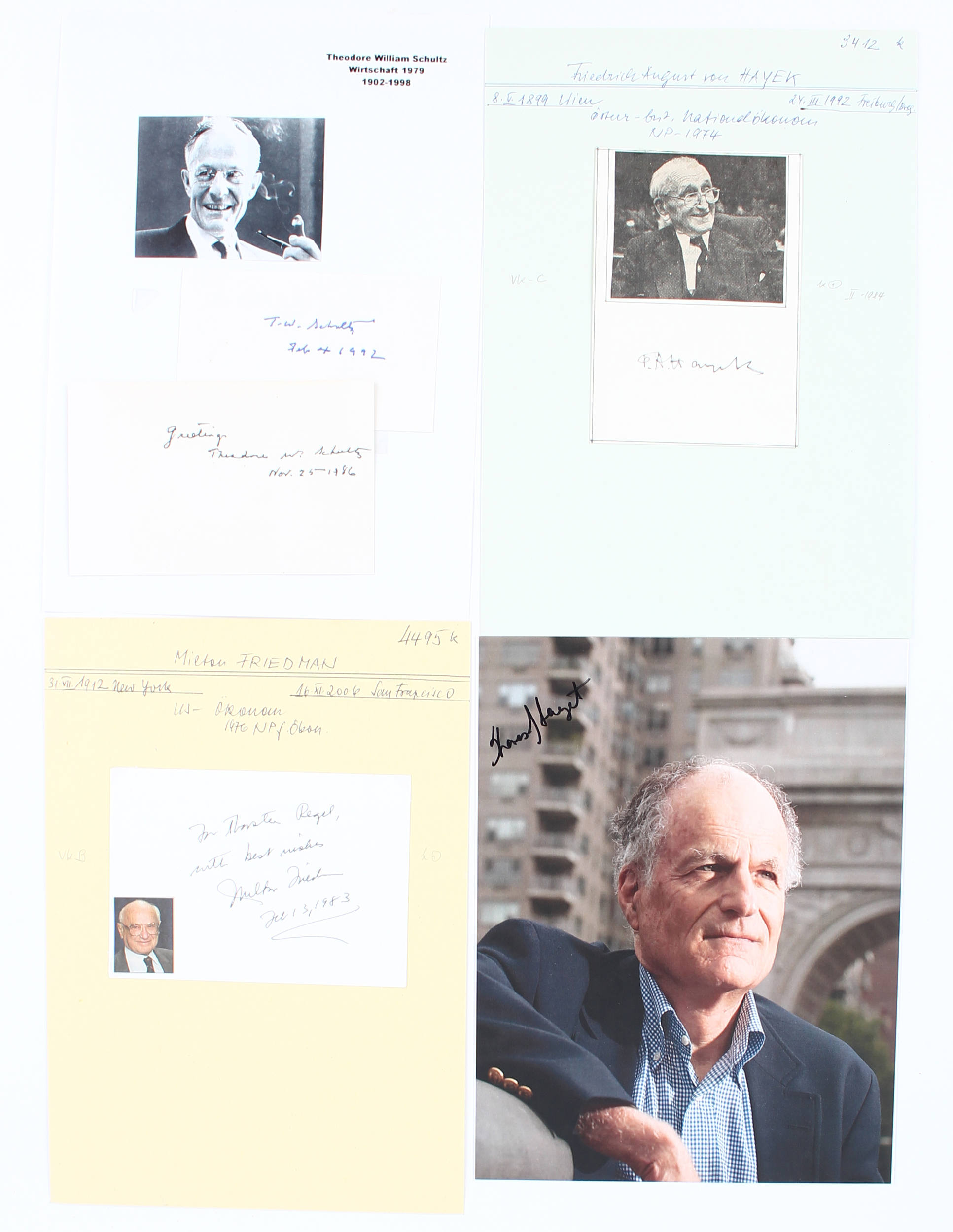 Konvolut Autographen Wirtschaft / ca. 30 Teile