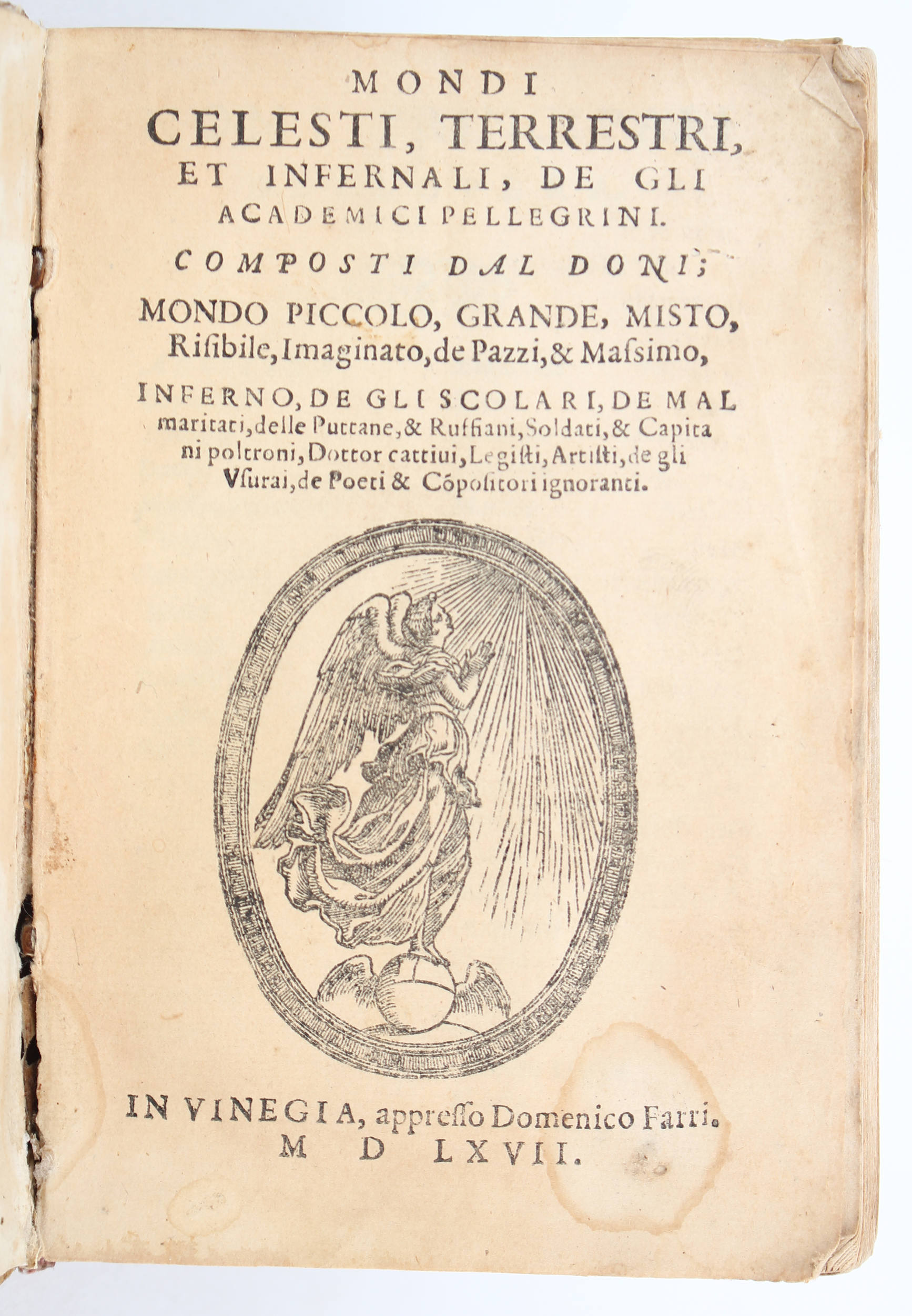 Doni, Mondi celesti, terrestri et infernali
