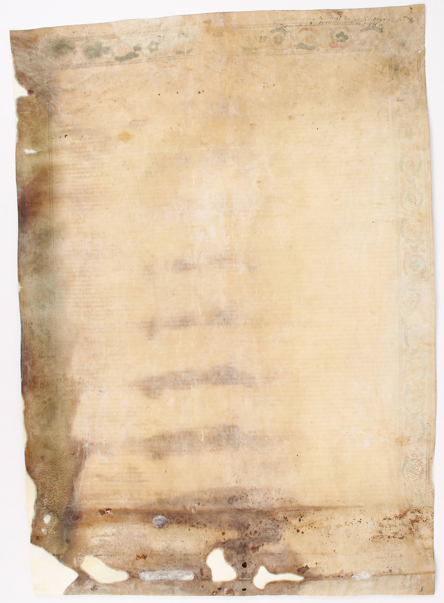 Kardinal Moritz von Savoyen. Urkunde