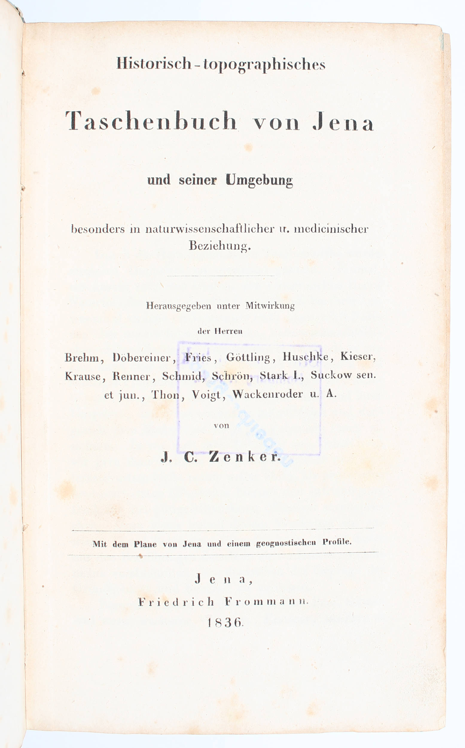 Zenker, Taschenbuch von Jena