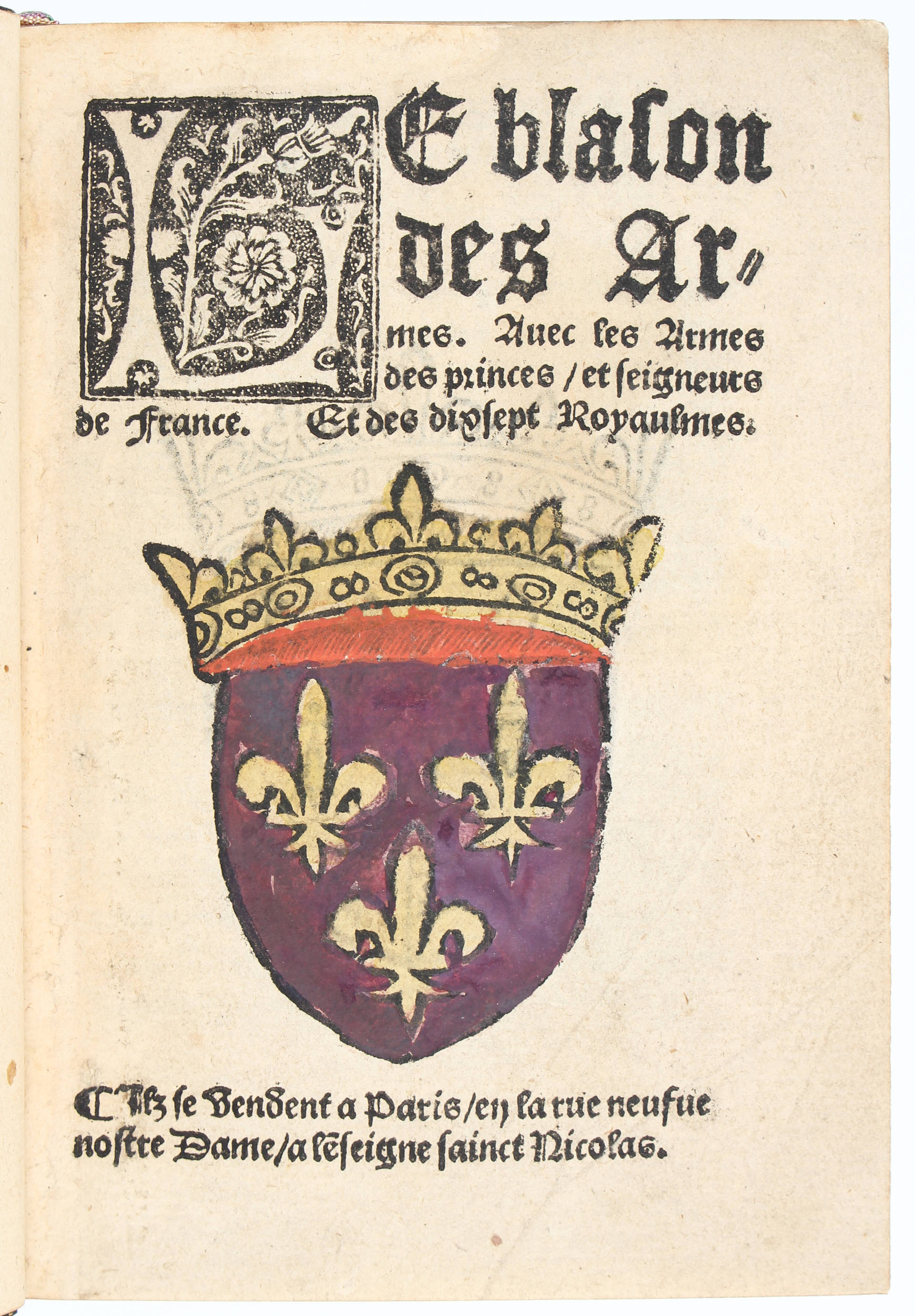 Le blason des armes