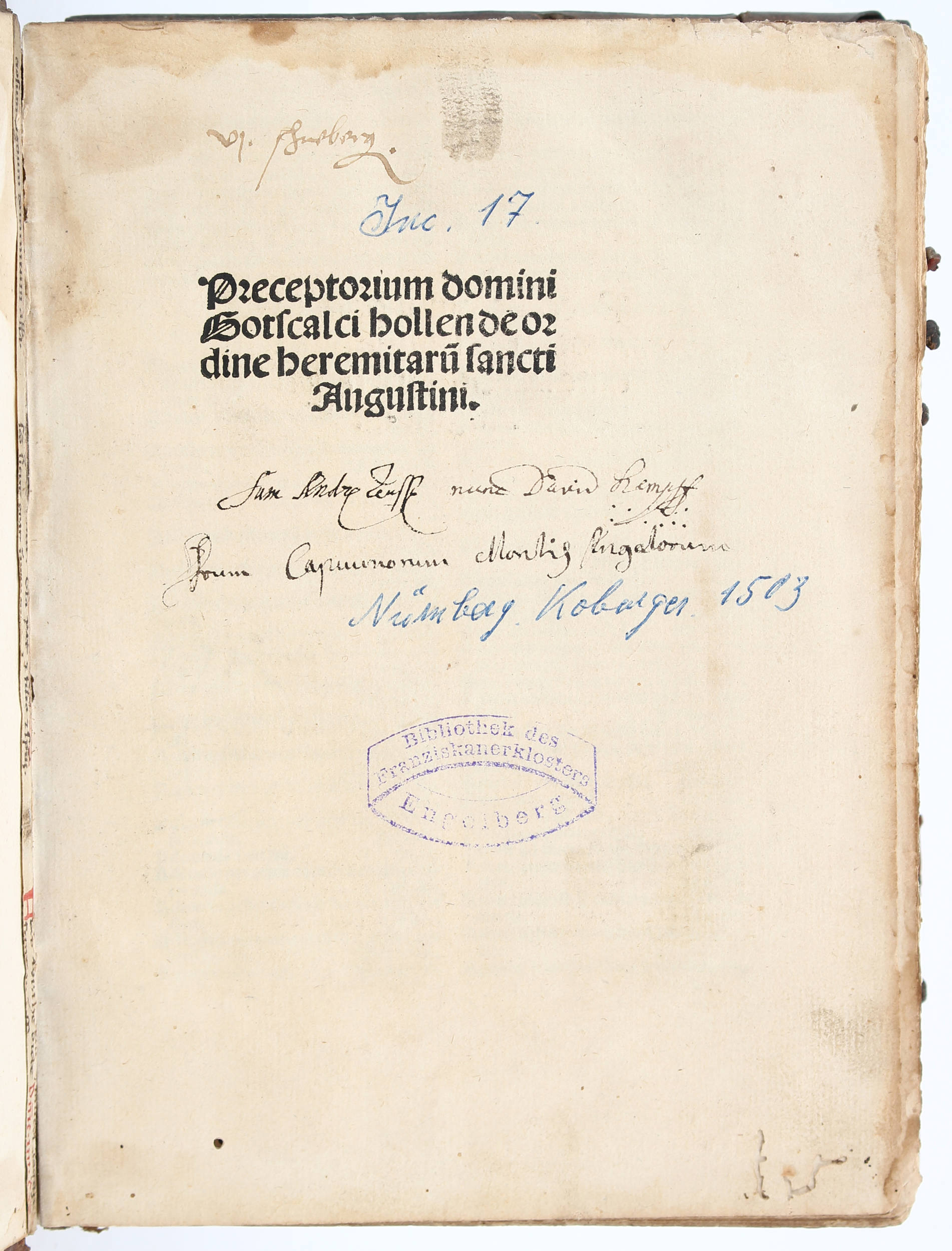 Hollen, Preceptorium