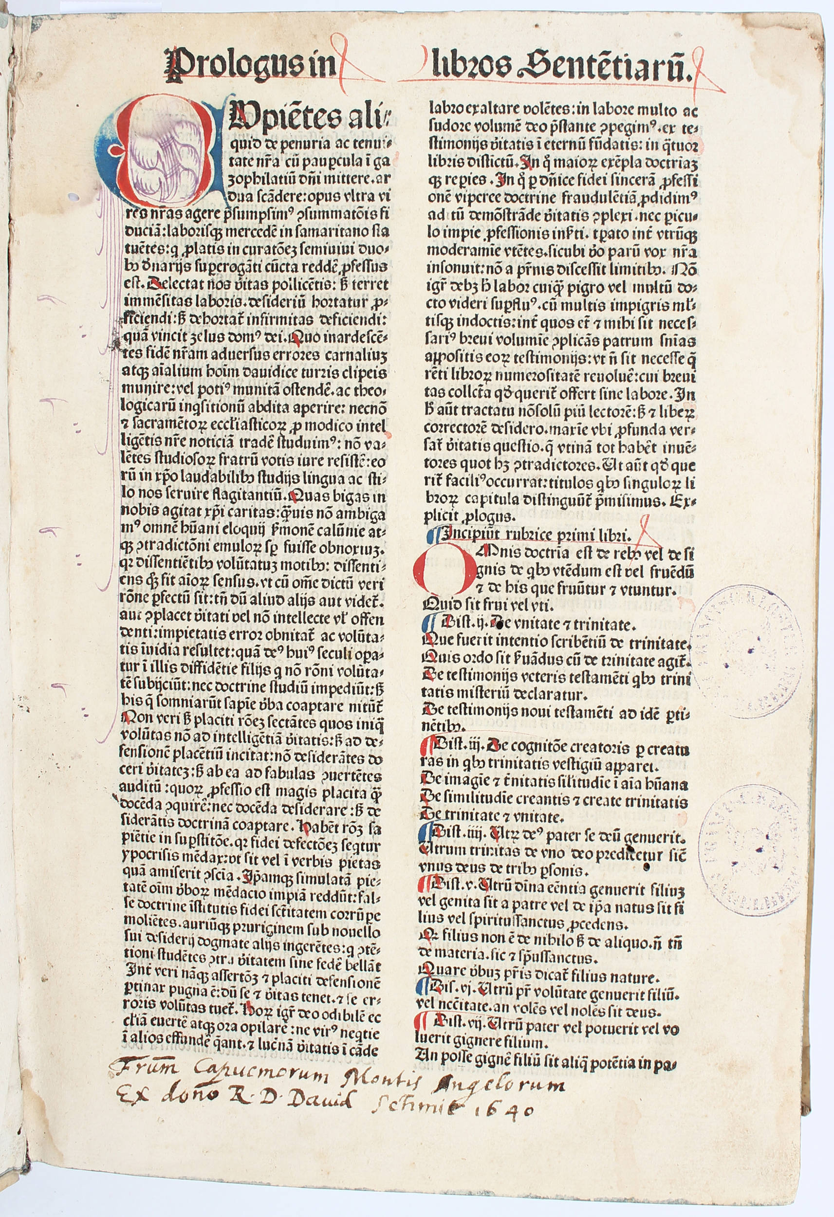 Petrus Lombardus, Sententiarum libri IV