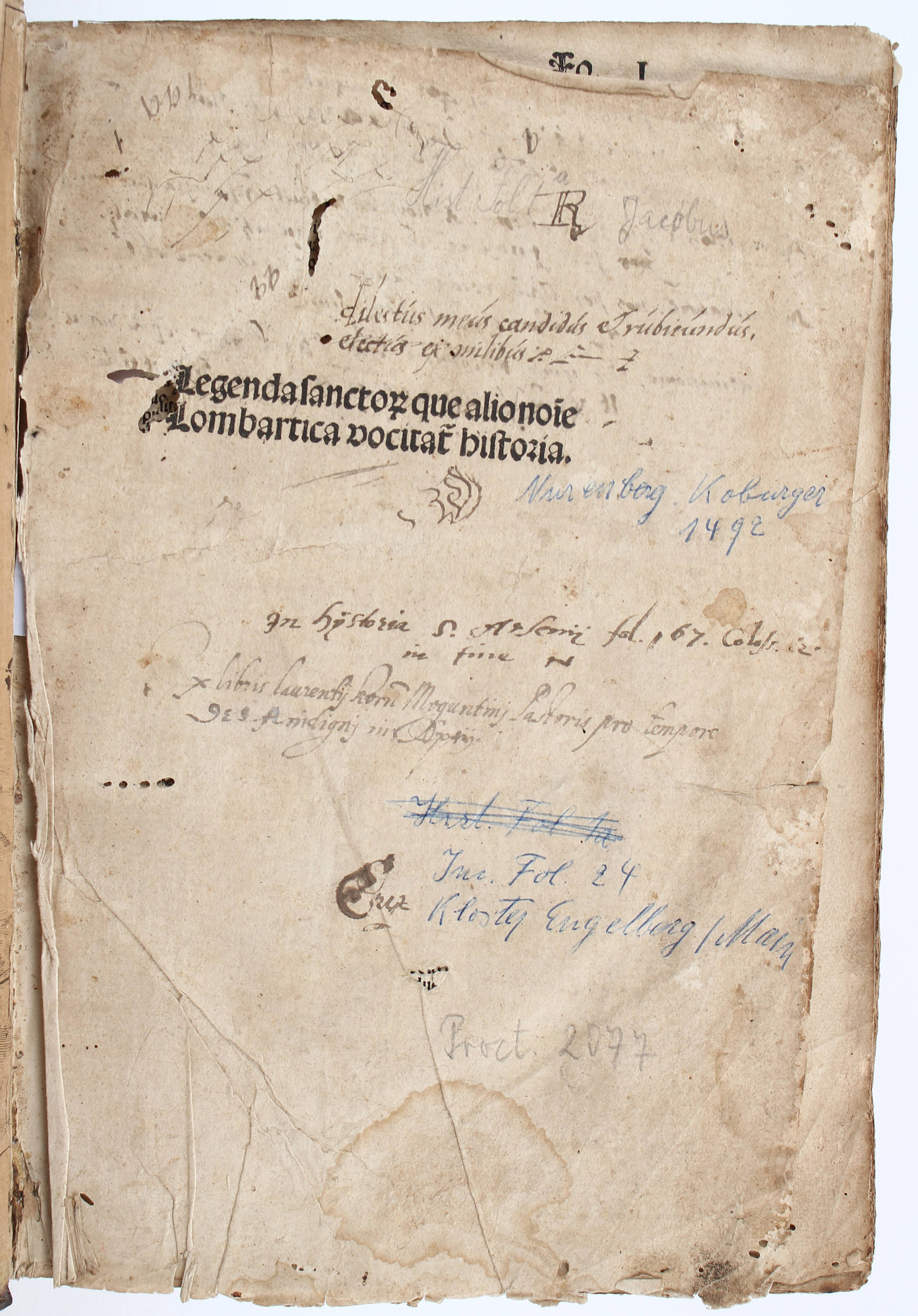 Jacobus de Voragine, Legenda aurea. Koberger